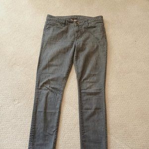 Gray Banana Republic jeans.